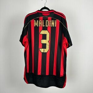 adidas Black and Red Striped Men's Jersey